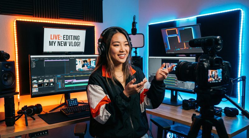 黄色仓库视频剪辑直播